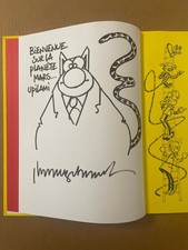 Philippe Geluck - Dédicace Marsipulami dans album Spirou - Hommage à Franquin