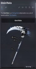 Roblox Fish - ONIRIFALX ROD BUNDLE (Wrath Scylla, SSW Floppy, Charred Boot)
