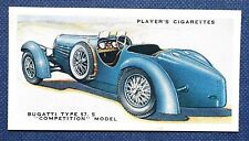 BUGATTI TYPE 57S   Vintage 1937 Illustrated Card   DE23MS