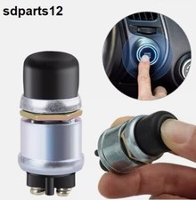 Bouton Poussoir Démarrage Moteur 12V 50A pour Voiture Camion Bateau Agricole