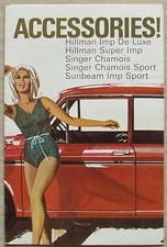 ROOTES ACCESSORIES HILLMAN SINGER SUNBEAM Car Sales Brochure 1967 #65022