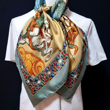 RARE VINTAGE foulard en soie