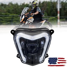 LED Headlight Assembly DRL Hi/Lo Beam For KTM Duke 690 2012-2019 690R 2013-2017