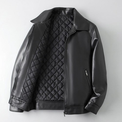 Veste en cuir pour - pu,, xl，