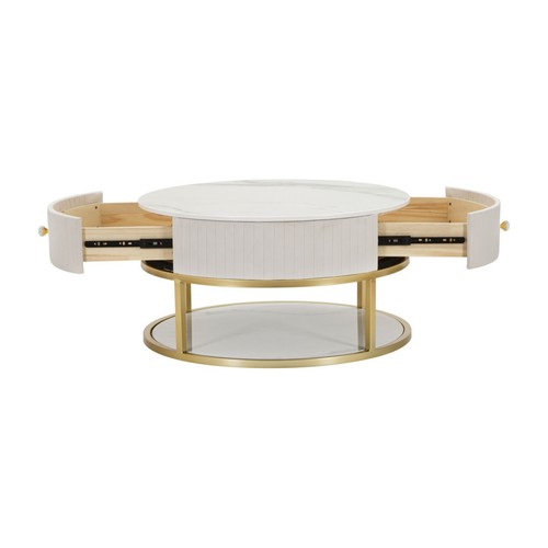 Table basse effet marbre - basse,