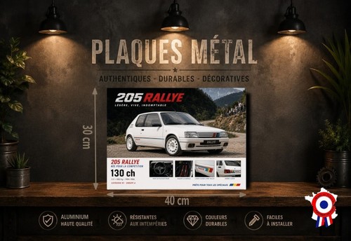 Plaque métal vintage peugeot - plaque,