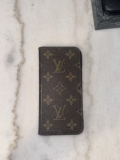 Authentic Louis Vuitton Phone Case Monogram IPhone X Folio 6x3" 100% Authentic