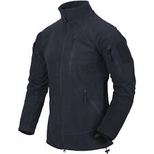 Helikon-Tex Alpha Veste Tactique Grille Polaire Homme Airsoft Police Bleu Marin