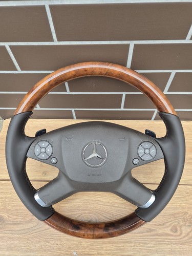 Volant mercedes bois noyer - volant,
