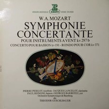 Symphonie Concertante Pour Instrument A Vent KV 297 B - Concerto Pour Basson KV1