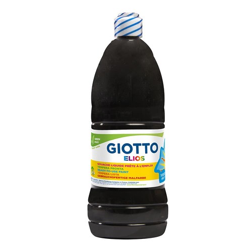 Gouache liquide litre noire - litre,