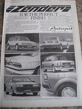 STYLISH CONVERSION KIT FROM ZENDER AUTOSPORT DESIGN 1984 ADVERT A4 FILE 31