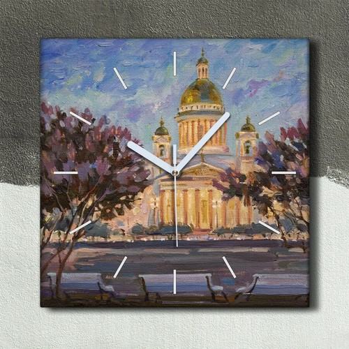 Horloge murale sur toile - , 30x30