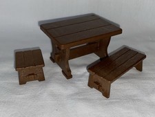 Playmobil table and benches medieval feudal castle house furniture