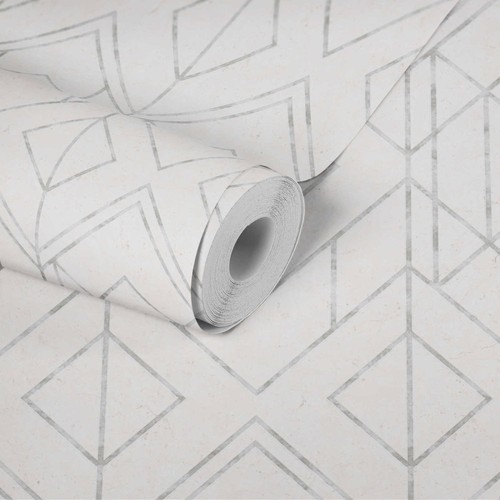 Papier peint graphique - peint, avec