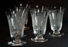 LOT 6 verres eau cristal