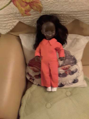 Poupée celia noire gégé 43 - poupée,