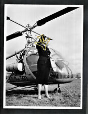 HILLER 360 Helicopter - Army Cinema Service Photo Numbered -23 x 17.2