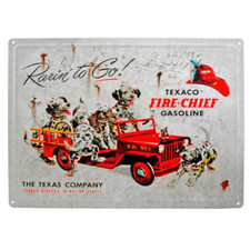 PLAQUE PUBLICITAIRE TEXACO -