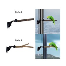 Perchoir en bois à ventouse