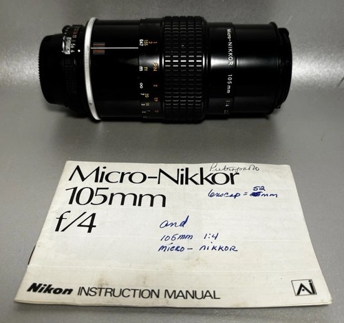 Nikon micro nikkor 105mm 4 - 105mm, f/4