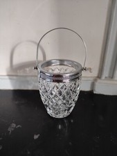 Seau à glaçons en verre et