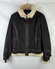 Blouson bombardier aviateur en fausse fourrure Armani Jeans pour femmes taill...