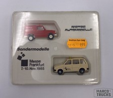 Rietze Set Nissan Prairie Mitsubishi Pajero „Messe Frankfurt 1985“ 1:87 /RI801