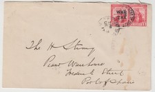 TRINIDAD & TOBAGO 1917 *WAR TAX* o/p issue + normal on cover with PORT OF SPAIN