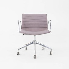 C. 2020 Lievore Altherr Molina for Arper Catifa Desk Chairs with Arms in Purple