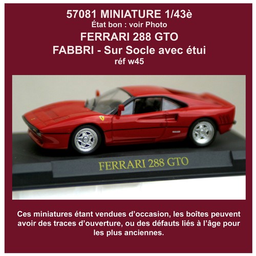 1669 miniature ferrari 288 - 1669,