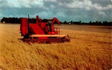 MASSEY-HARRIS 90 SPECIAL CUSTOMER COMBINE FARM EQUIPMENT DEBUTED 1953