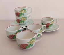 SERVICE  de 6 tasses à café et sous tasse Villeroy & Boch "T'chou"