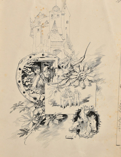 Dessin plume 1891 josef - à,