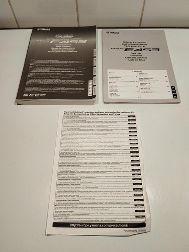 Mode emploi notice - d'emploi/notice, yamaha