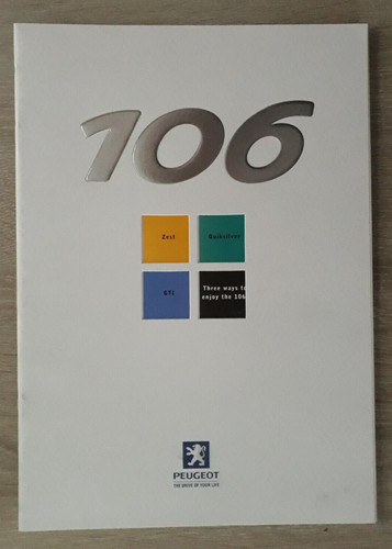 Peugeot 106 brochure - brochure, 1999