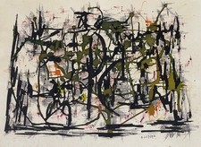 Grande peinture abstraite