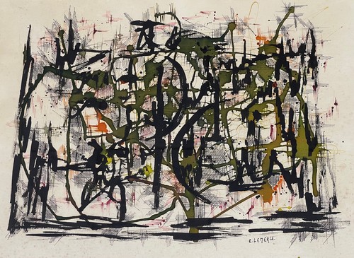 Grande peinture abstraite