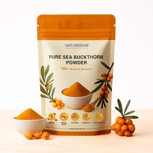 Poudre baies argousier - poudre, d'argousier