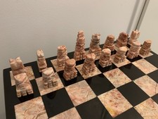 Échiquier AZTEQUE en marbre