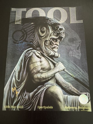 Tool poster band signed - band,