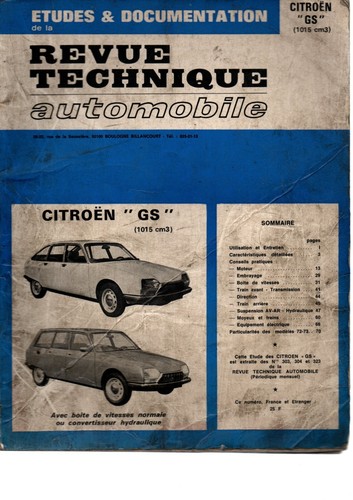 Revue technique automobile - revue,