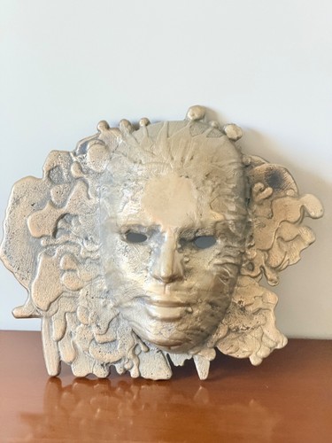 Masque venitien bronze en - en,