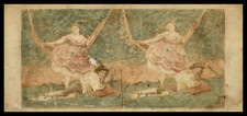 Lying Man & Woman Sitting in a Hammock, ca.1880, Watercolor Stereo Print vi
