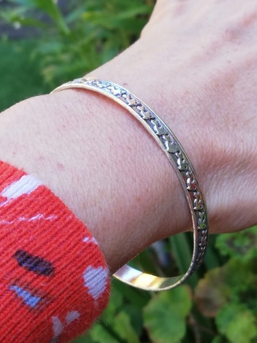 Bracelet argent 925 jonc - bracelet, en