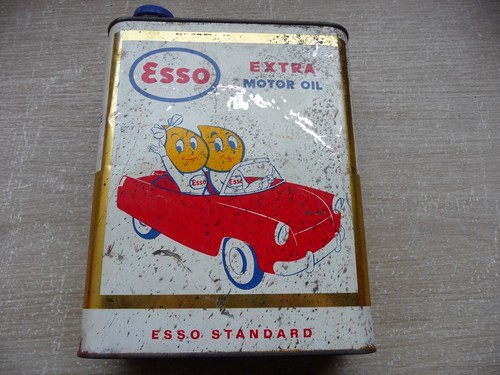 Ancien bidon huile esso - bidon,