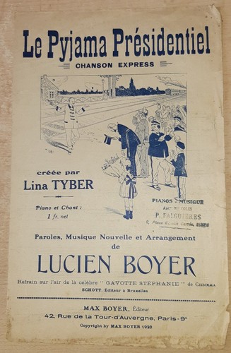 Pyjama presidentiel - le,