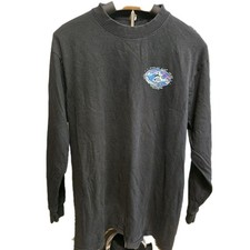 Vtg Surf Bonzai Pipleline North Shore Hawaii Paradise T-shirt Men's Medium Black