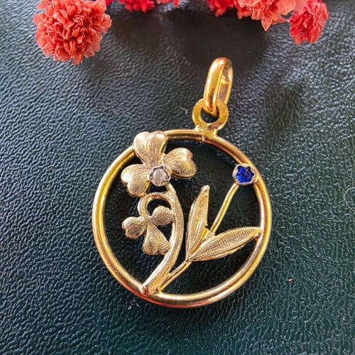 Superbe pendentif rond art - pendentif,