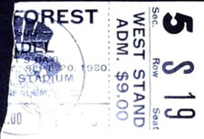 Wake Forest Citadel NCAA Football Ticket Stub Winstom Salem West Stand 9/20/1980